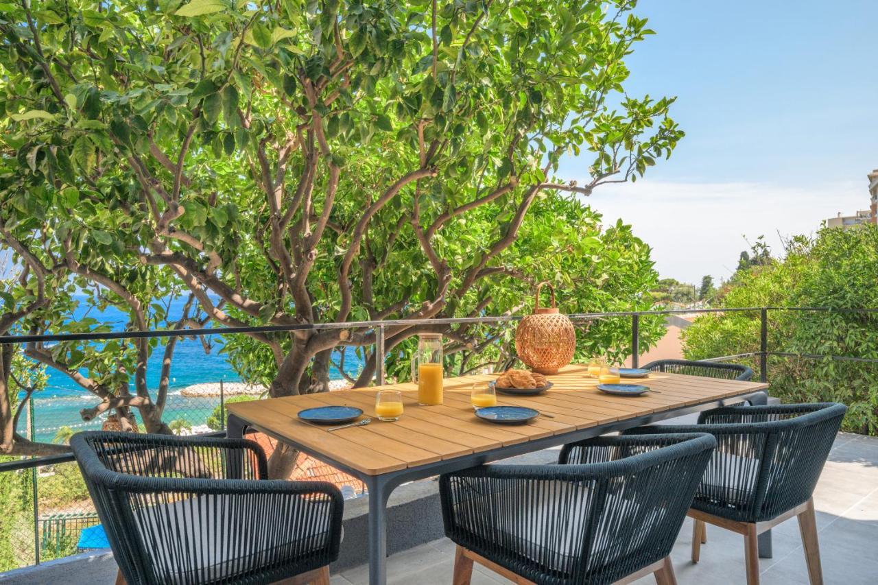 Proche Monaco, Vue Mer, Acces Plage Et Jardin Privatif Saint-Antoine  ภายนอก รูปภาพ