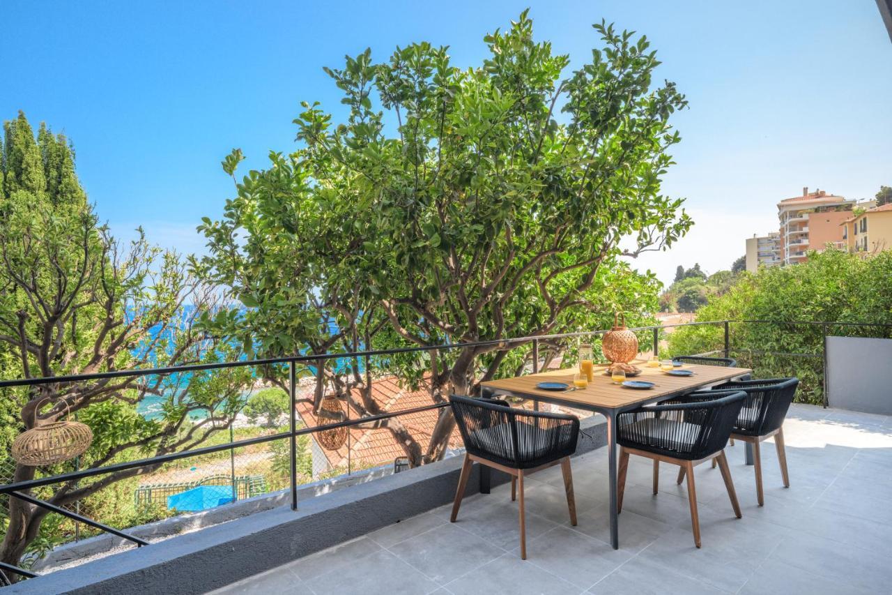 Proche Monaco, Vue Mer, Acces Plage Et Jardin Privatif Saint-Antoine  ภายนอก รูปภาพ